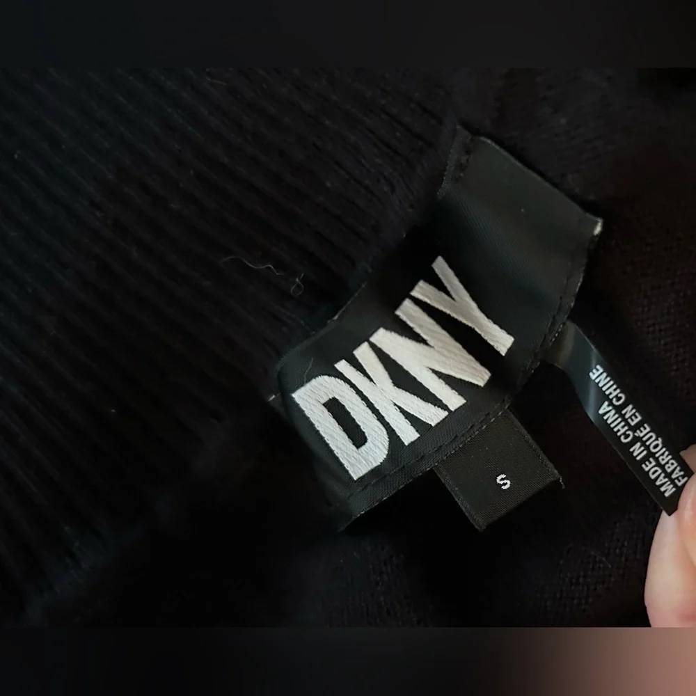 DKNY Sequin Pocket Turtleneck Sweater S